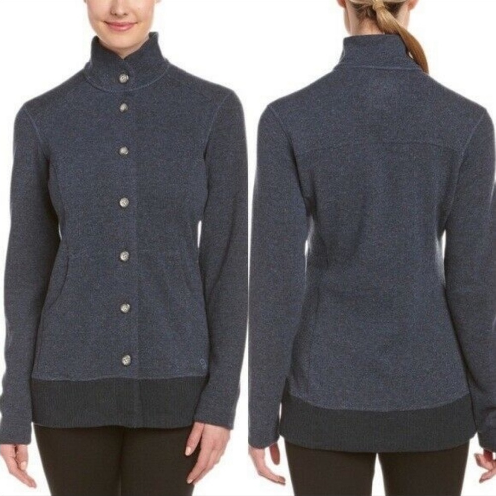 Mountain Hardwear Wool Sarafin Button Front Sweater Cardigan